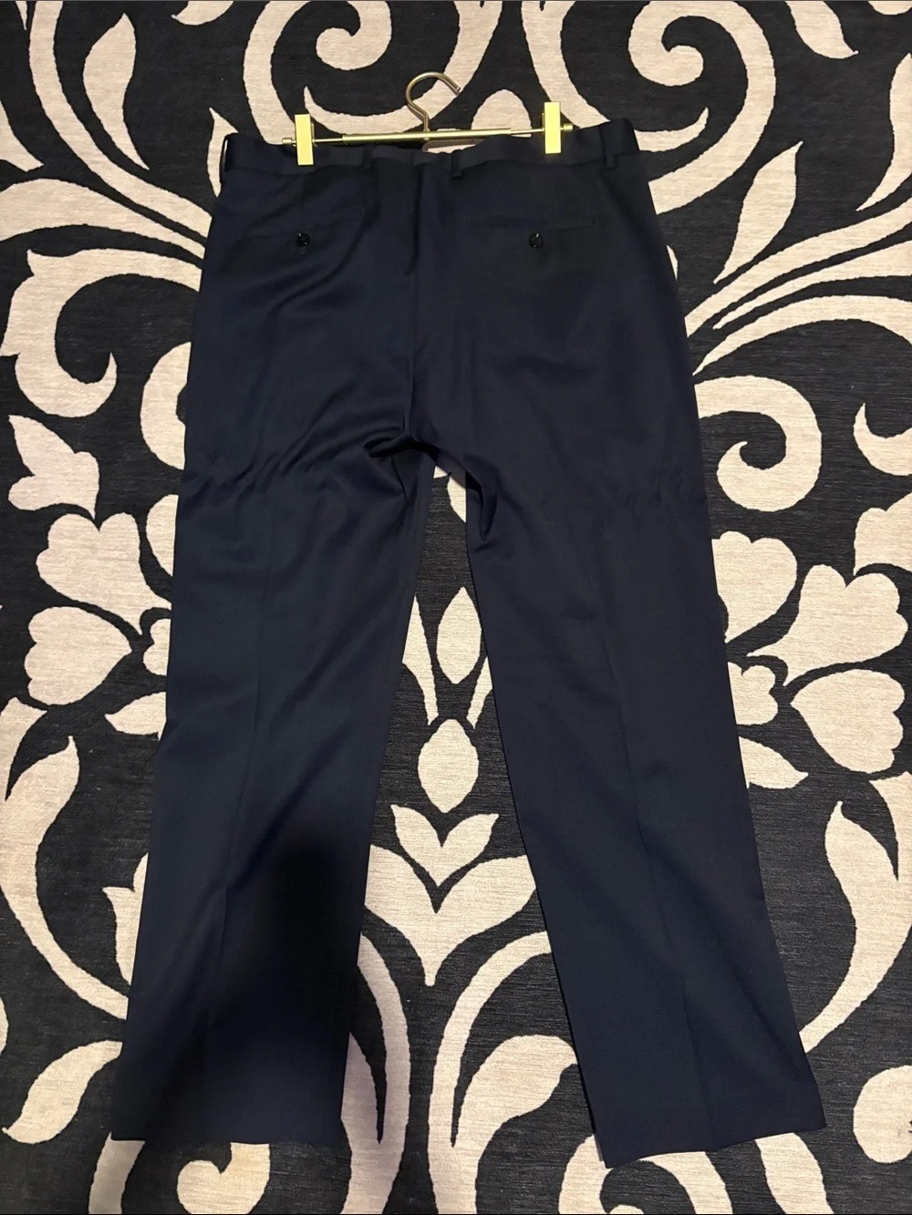 Express Men's Navy Dress Pants - Straight Leg